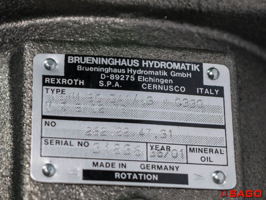 Baumann Hydraulika - Typ: BRUENINGHAUS HYDROMATIK D-89275 Serial No.31336