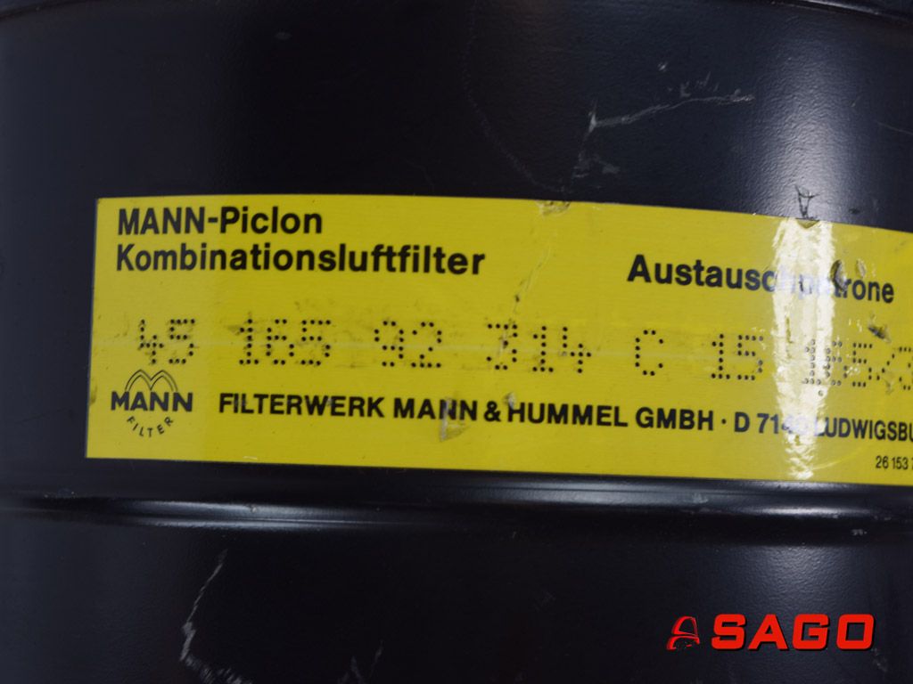układy chłodzenia i wydechowe - Typ: 58092 Luftfilter kpl.