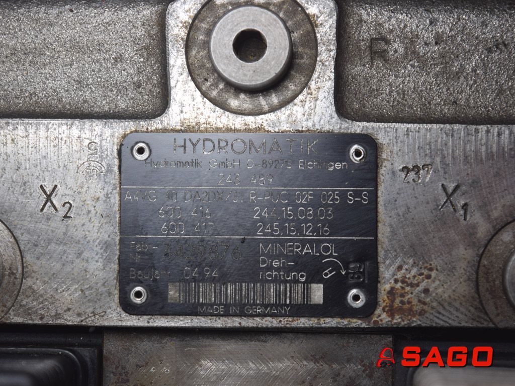 Baumann Hydraulika - Typ: 244113 Tandempumpe HYDROMATIK  D-8927-5 A4 VG 40 DA2DX/31 R-PUC 02F 025 S-S
