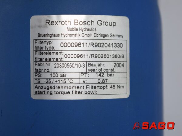 układy chłodzenia i wydechowe - Typ: 923726.0865 REXROTH Bosch Group Mobile Hydraulics Brueninghaus Hydromatik Ts:-25/+115C V:0.87