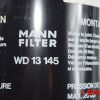 układy chłodzenia i wydechowe - Typ: 87834  Mitteldruckfilter MANN Filter WD 13 145