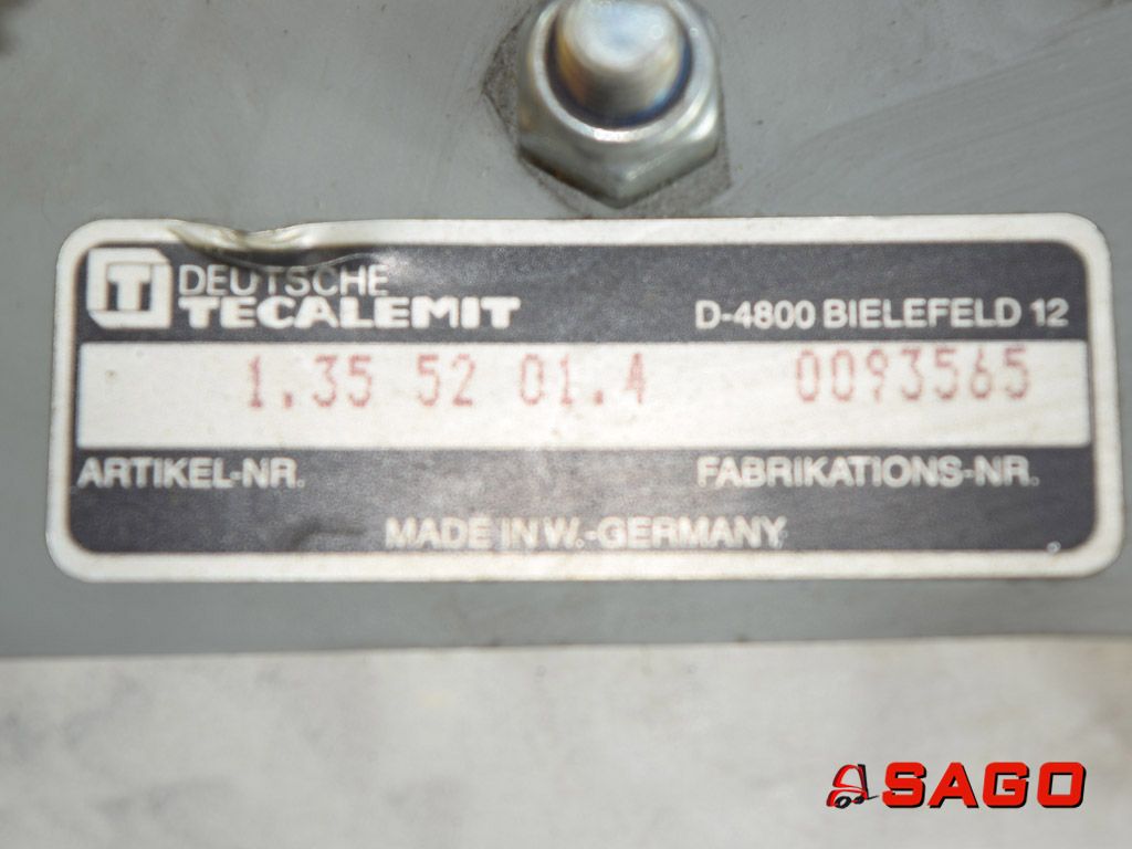 Baumann Hydraulika - Typ: 200003223 (9024.956) Schlauchtrommel doppelt re. Deutsche Tecalemit  1.35 52 01.4  0093565