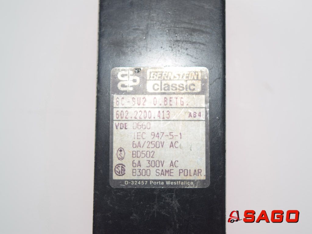 Baumann Elektryczne sterowanie i komponenty - Typ: 200005178 Endschalter oh. Rolle BERNSTEIN Classic 6C-SU2 602.2200.413 6A 250V
