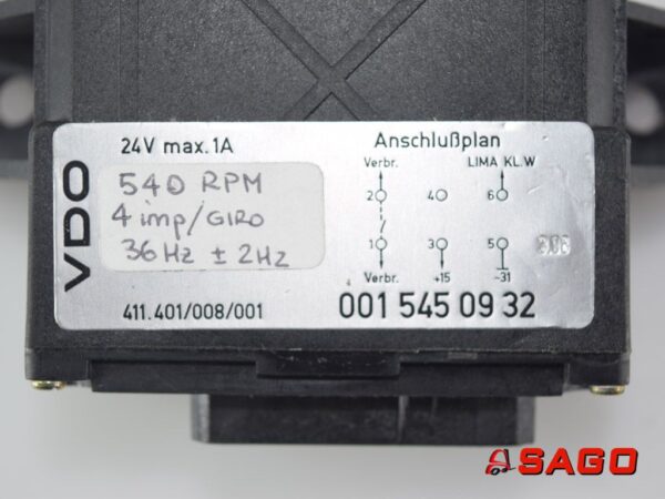 Baumann Elektryczne sterowanie i komponenty - Typ: 125752 Geschwindigkeitsregler 24V max.1A 411.401/008/001 001 545 09 32