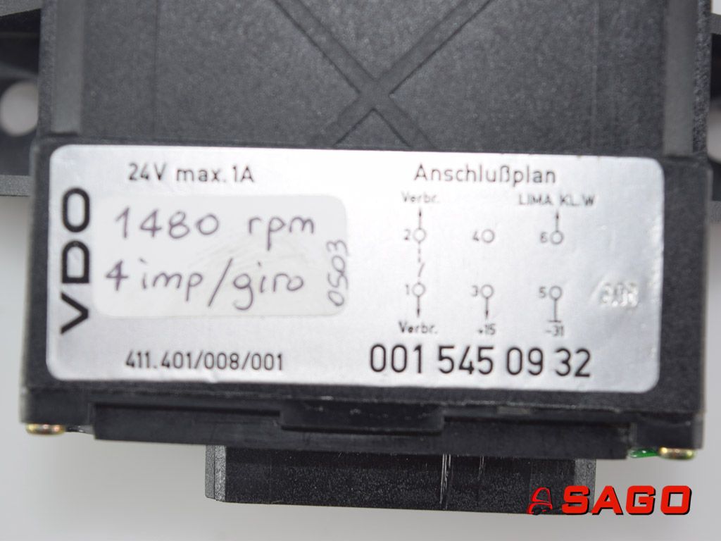 Baumann Elektryczne sterowanie i komponenty - Typ: 125751 Geschwindigkeitsregler 24V max.1A 411.401/008/001  0015450932