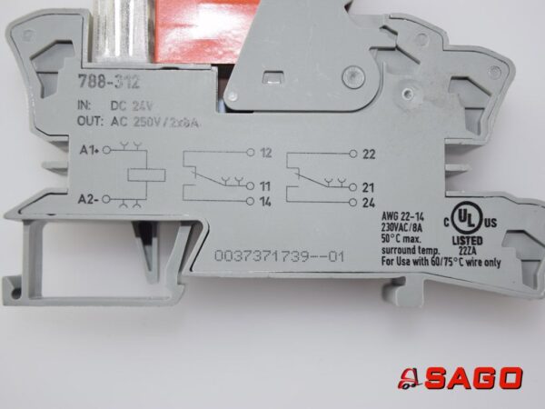Baumann Elektryczne sterowanie i komponenty - Typ: 255344 Relais 788-312 DC 24V AC 250V