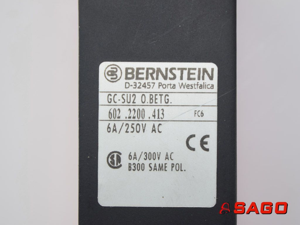 Baumann Elektryczne sterowanie i komponenty - Typ: 200004039 Endschalter mit Anfahrrolle Bernstein D-32457 GC-SU2 0.BETG 602.2200.413 6A/250V AC