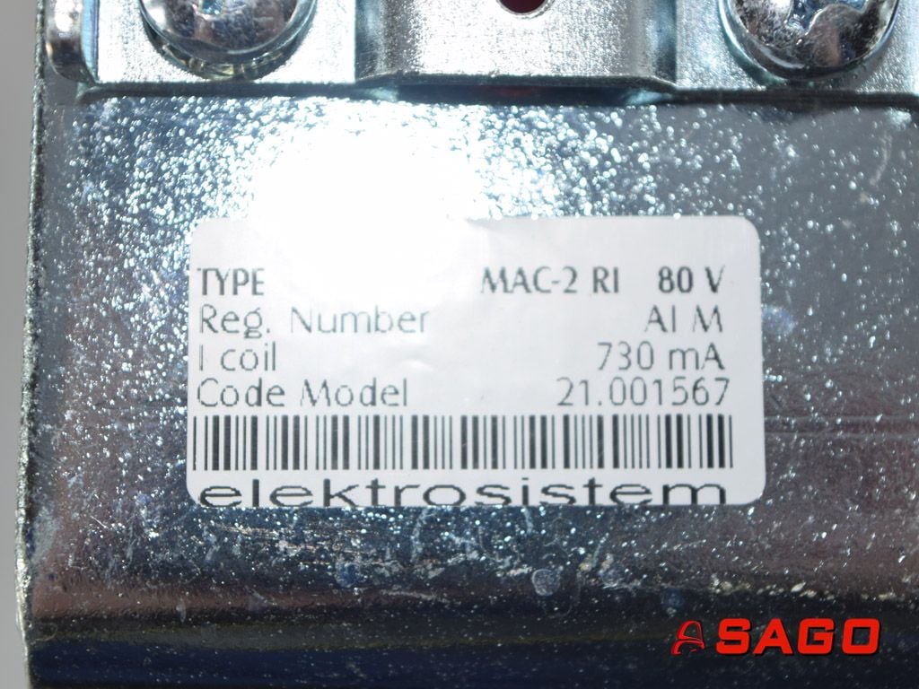 Bulmor Elektryczne sterowanie i komponenty - Typ: 246177 Schütz TYPE-MAC-2 80V Reg.Number-AIM 730mA