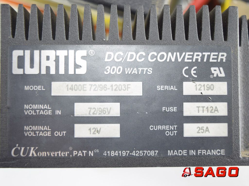 Baumann Elektryczne sterowanie i komponenty - Typ: 244198 Spannungswandler CURTIS 300W 12V 25A