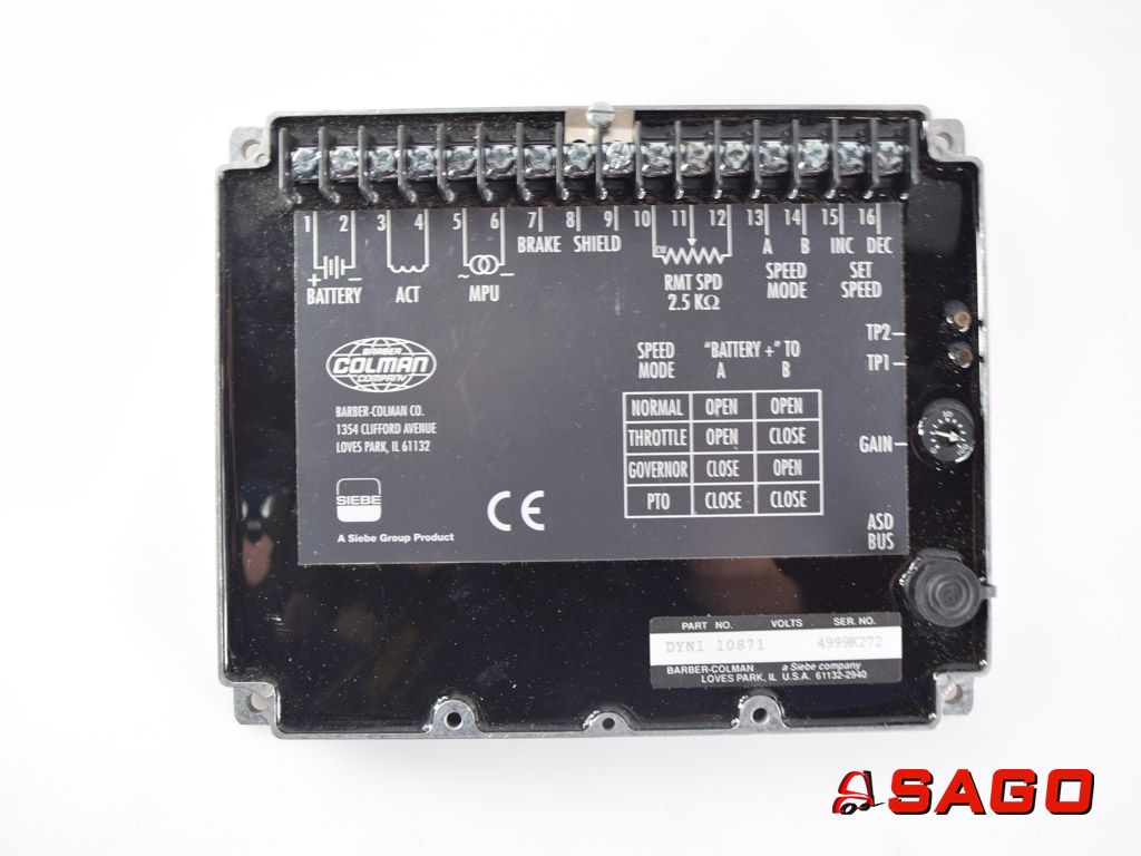 Baumann Elektryczne sterowanie i komponenty - Typ: 116332 Kontroller DYN1 10871 4999K272
