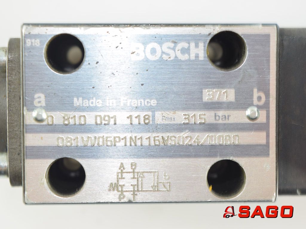 Baumann Elektryczne sterowanie i komponenty - Typ: 244134 Wegeventil 4/2 PC24V BOSCH 0810091118 315Bar