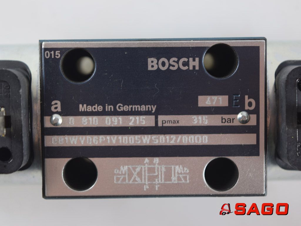 Baumann Elektryczne sterowanie i komponenty - Typ: 80492 Wegeventil 0 810091215 BOSCH 315Bar