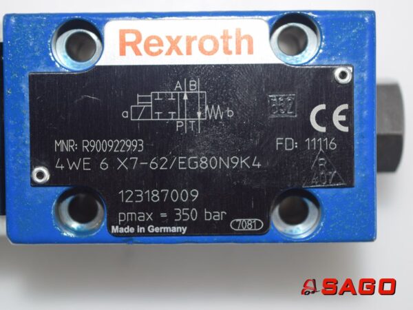 Jumbo Elektryczne sterowanie i komponenty - Typ: 200004193 Wegeventil REXROTH 350 bar