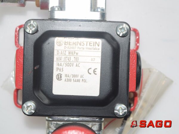 Kalmar Hydraulika - Typ: JP101279 NOTAUS - SCHALTER BERNSTEIN 614.1743.703 6141743703 16A 500V