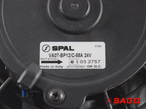 układy chłodzenia i wydechowe - Typ: J038799 SPAL VA07-BP12/C-58A 24V