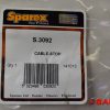 Hamulce i linki hamulcowe - Typ: CABLE STOP TVH 141013 S.3092 S3092