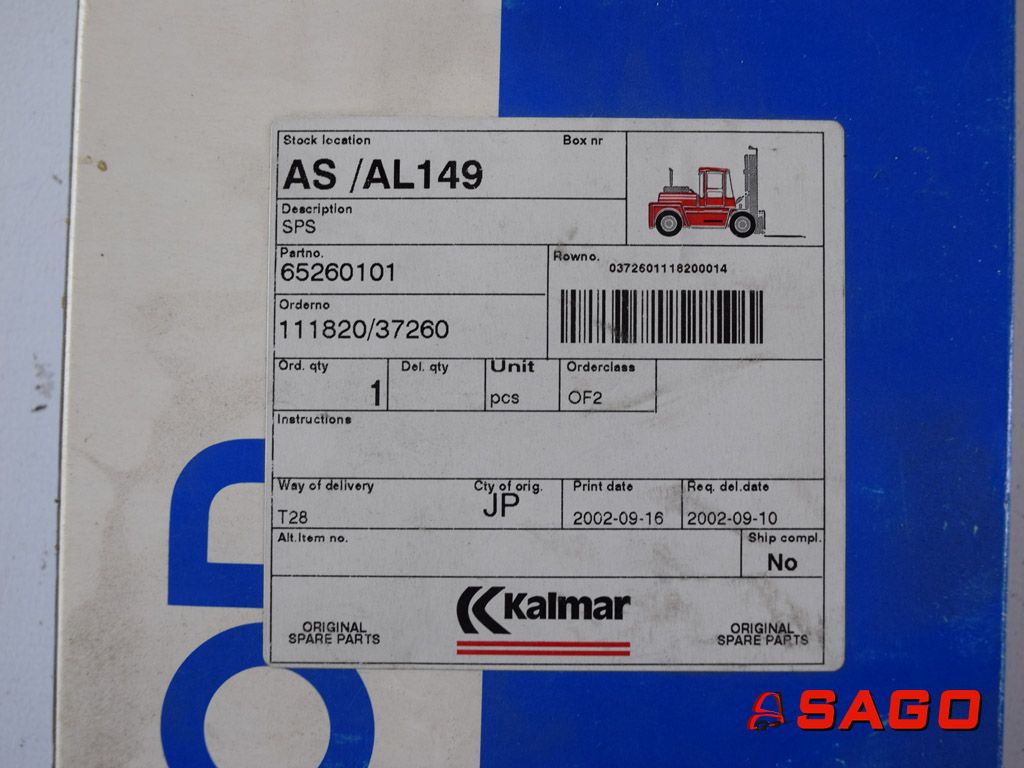 Kalmar Elektryczne sterowanie i komponenty - Typ: SPS CPU BASE UNIT OMRON C200H-BC101-V2 65260101