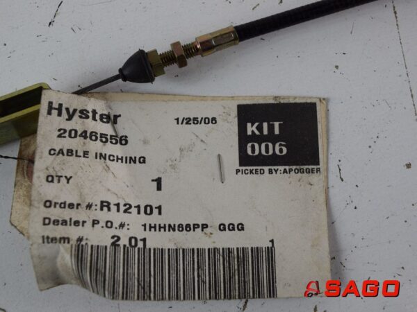 Hyster Hamulce i linki hamulcowe - Typ: CABLE INCHING 2046556 R12101