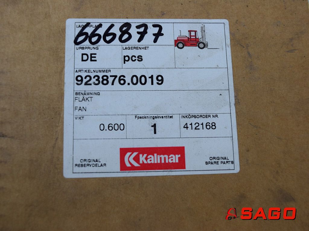 Kalmar Urządzenia i akcesoria elektryczne - Typ: FAN 923876.0019