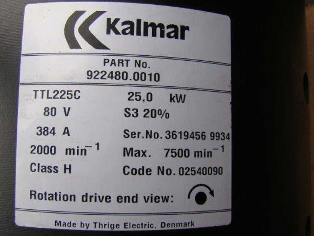 Kalmar Silniki elektryczne i części do silników - Typ: