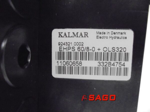 Kalmar Hydraulika - Typ: VALVE 924321.0002 9243210002 EHPS60/8-0+OLS320 11060658 332B4754