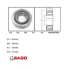 Części zamienne - Typ: NUTR Stützrolle NUT-R 50  50x90x30x31