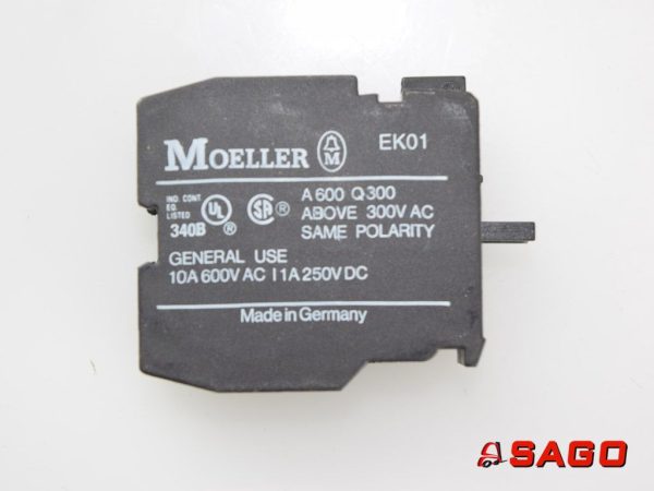 Baumann Elektryczne sterowanie i komponenty - Typ: 241566 Kontaktblock Moeller A600 Q300 ABOVE 300V 10A 600V AC I 1A 250V DC