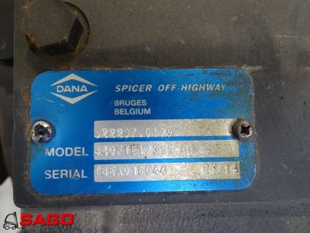 Dana  - Typ: Kalmar 922297.0179 340FTE17311-60 TBEA015044