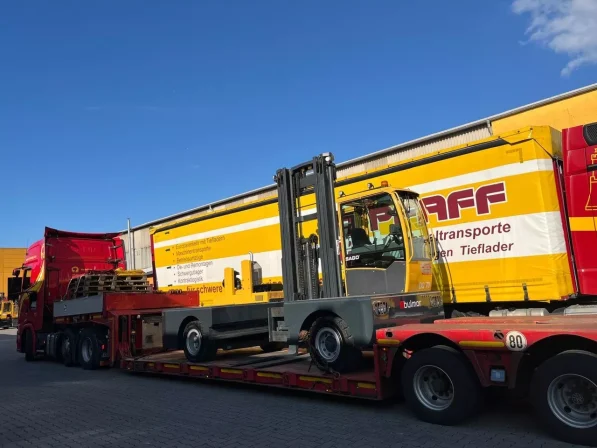 wózek widłowy bulmor w transporcie