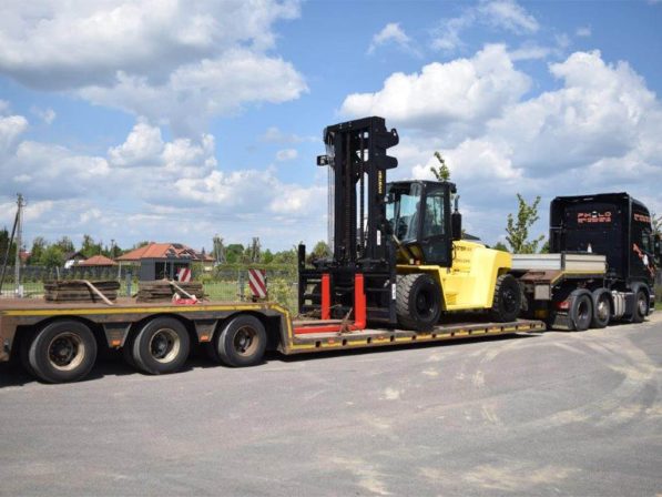 wózek widłowy hyster transport