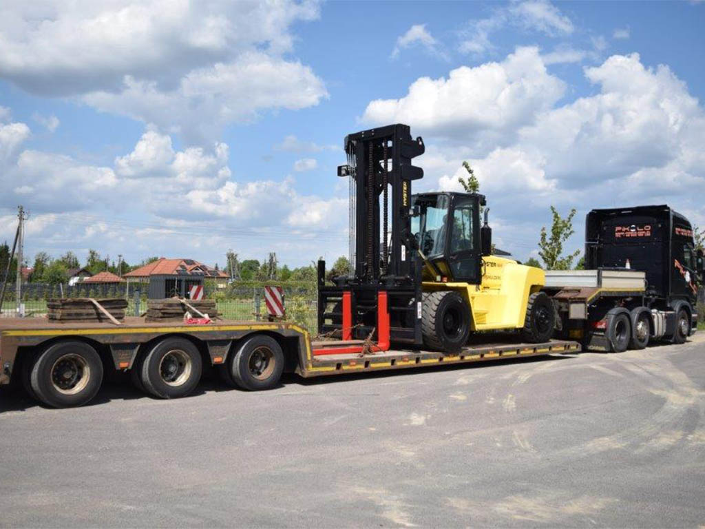 wózek widłowy hyster transport