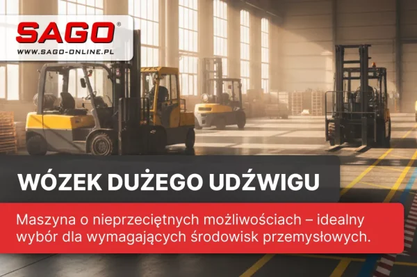 artykuł wózek widłowy dużego udźwigu