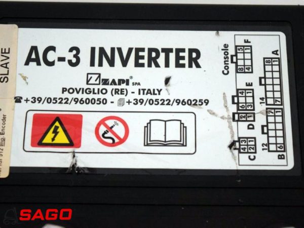 LANCER BOSS ZAPI INVENTER AC-3 Software: Ac3lma13 JU92004040 80/450 FZ8142 303341436