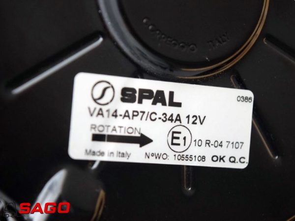 LANCER BOSS CFR BG2 EQn 33kW 80V JU90804311 ELIKA GR3 ELFIN IP66 SPAL VA14-AP7/C-34A 12V