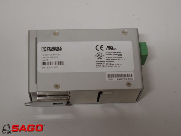 Elektryka - Typ: SWITCH FL SFN8GT PHOENIX CONTACT. 24/9V DC.430/1010mA. TEMP.AMBLENT-25-75 C. WIRE RANGE 30-12 AWG.TORQE 5-7 LBS-INS. S/N:140702425