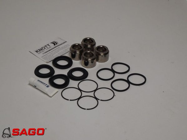 Hamulce i linki hamulcowe - Typ: Reparatursatz KNOTT 4X40 Hydr. Festsattel (mineralölbeständig). 46261.02