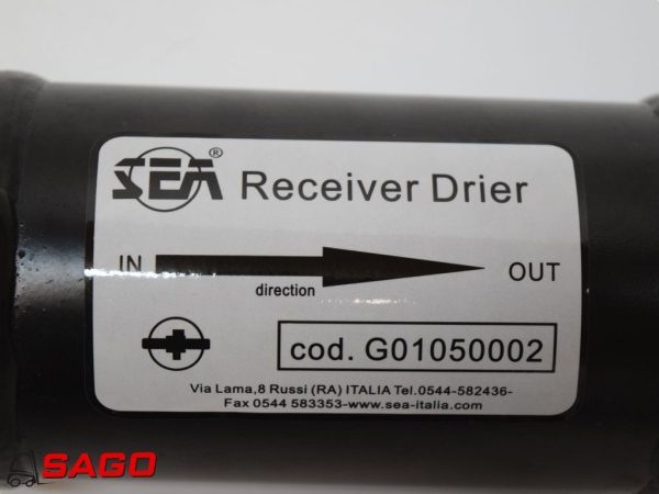 układy chłodzenia i wydechowe - Typ: Receiver Drier SEA G01050002