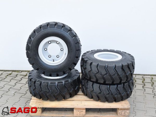 koła i felgi - Typ: 27X10X12 MITAS 20P.R FORK LIFT PNEUMATISCH REIFEN MIT FELGE PAKET/SATZ 4 STÜCKE RIM 8