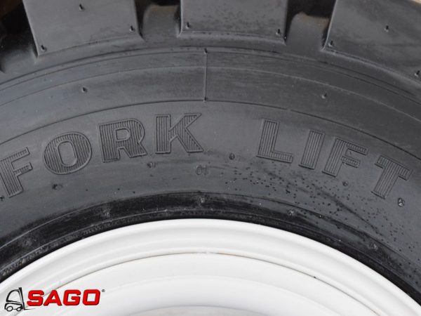 koła i felgi - Typ: 27X10X12 MITAS 20P.R FORK LIFT PNEUMATISCH REIFEN MIT FELGE PAKET/SATZ 4 STÜCKE RIM 8
