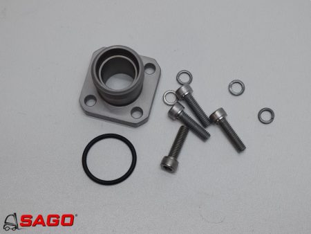 Hydraulika - Typ: Pumpenflansch GF40 LK-L-22-100  4 Loch . JU97601124