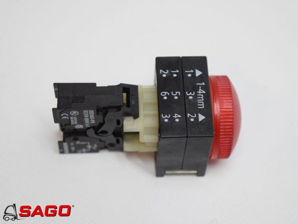 Elektryka - Typ: SIEMENS Leuchtmelder rot 24v 3SB3244-6AA20-0CC0