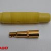 gerade Stift-4mm. Gelb SKSI Hirschmann