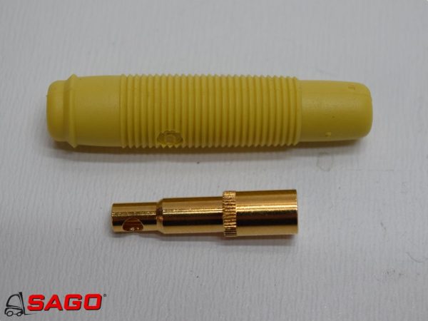gerade Stift-4mm. Gelb SKSI Hirschmann