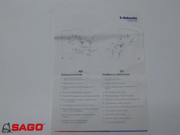 układy chłodzenia i wydechowe - Typ: Ausgleichsbehälter WEBASTO 5L. 41K5209A
