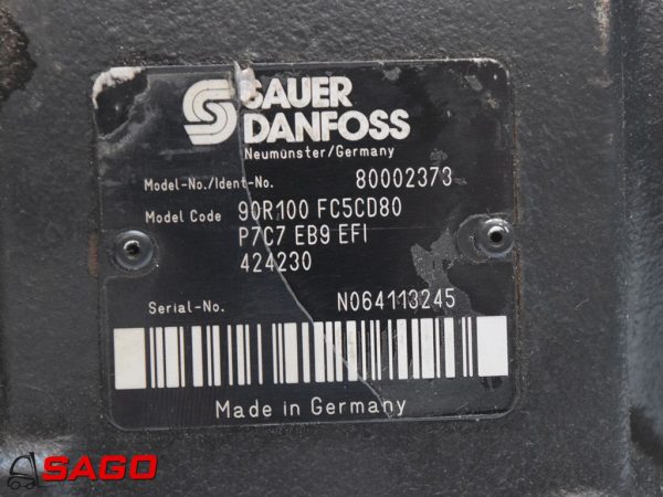 Hydraulika - Typ: Axialkolbenpumpe SAUER DANFOSS 90R100