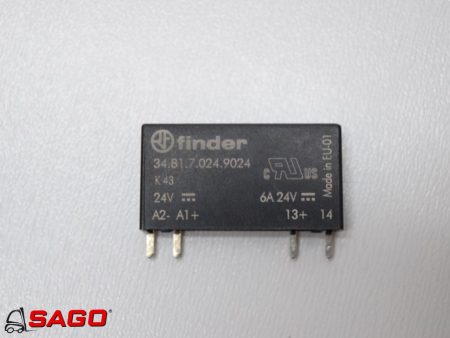 Elektryczne sterowanie i komponenty - Typ: FINDER Steck/Printrelais schmal 34.81.7.024.9024. K43