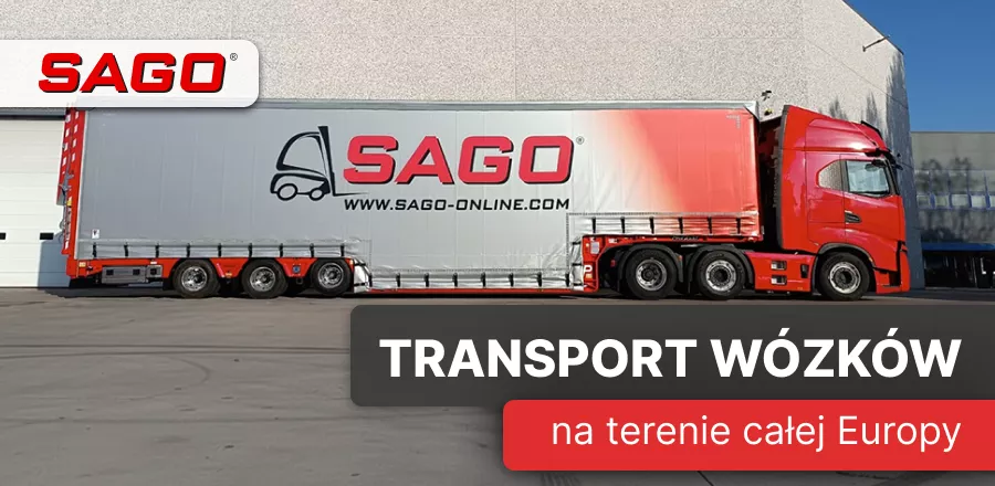 transport wózków widłowych na terenie całej europy - firma sago