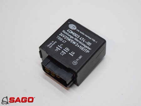 Elektryczne sterowanie i komponenty - Typ: HELLA Blinkrelais 24V21W5W2+1(6)TP