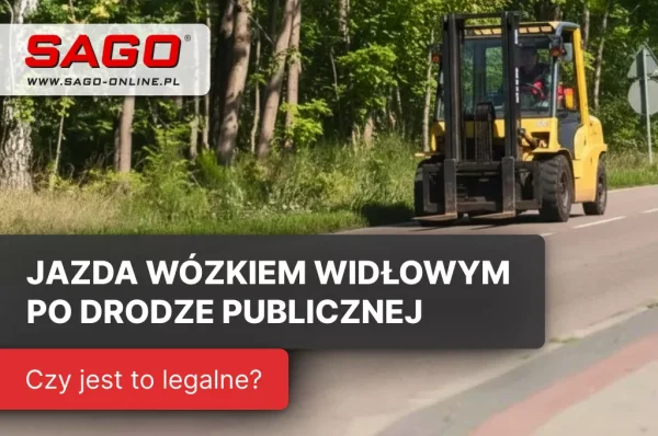 Jazda wózkiem widłowym po drodze publicznej - czy to legalne