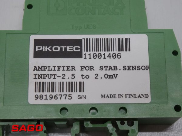 Kalmar Elektryczne sterowanie i komponenty - Typ: PIKOTEC Amplifier for stab. Sensor 2.5-2.0mV 11001406